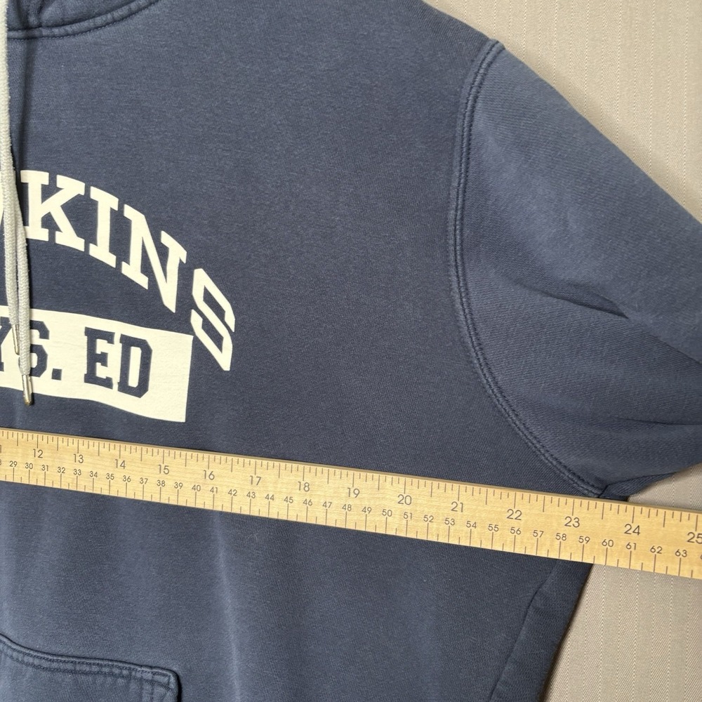 Nike X Stranger Things Hoodie Size Large Men's Navy Hawkins Phys Ed Pullover - Picture 7 of 10